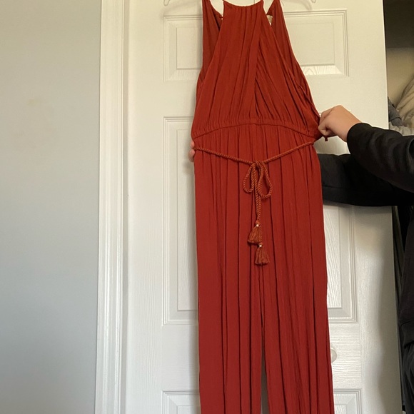 Anthropologie Red Jumpsuit - Picture 3 of 3